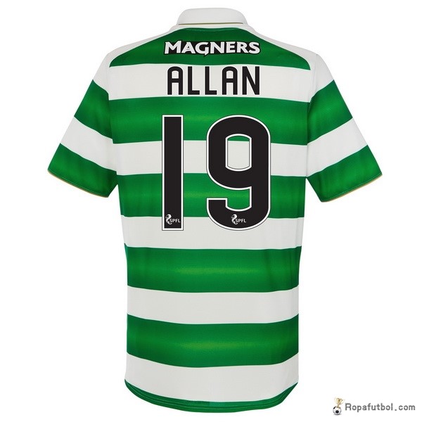 Camiseta Celtic Replica Primera Ropa Allan 2016/17 Verde